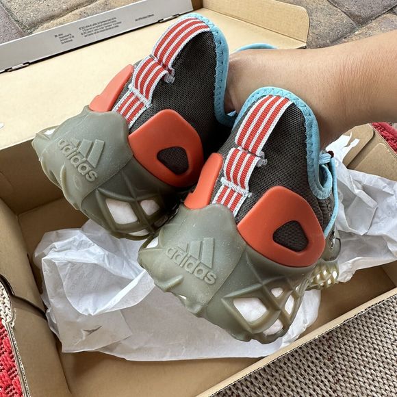 Adidas Web Boost Low Olive Strata Halo Blue Men's Athletic Shoes HQ6170 - Picture 11 of 12